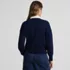 Women's Drifter Jacquard Rugby with Woven Collar Sweater, Back