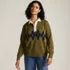 Women's Drifter Jacquard Rugby with Woven Collar Sweater, Front
