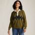 Women's Drifter Jacquard Rugby with Woven Collar Sweater, Front
