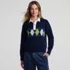 Women's Drifter Jacquard Rugby with Woven Collar Sweater, Front