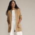 Women's Cotton Half Milano Open Cardigan Sweater, alternative image