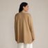 Women's Cotton Half Milano Open Cardigan Sweater, Back