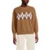 Women's Cotton Drifter Argyle Crew Neck Sweater, Front