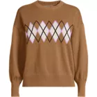 Women's Cotton Drifter Argyle Crew Neck Sweater