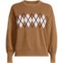 Women's Cotton Drifter Argyle Crew Neck Sweater, Front