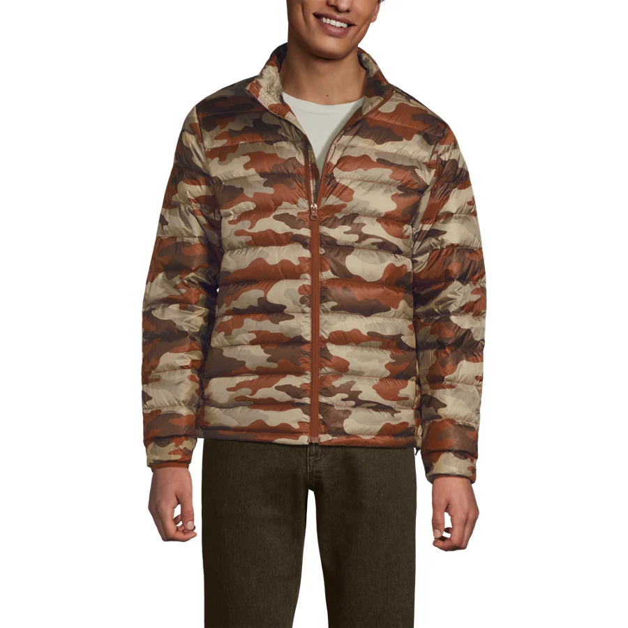 Men's Wanderweight Packable Print Down Jacket view 7