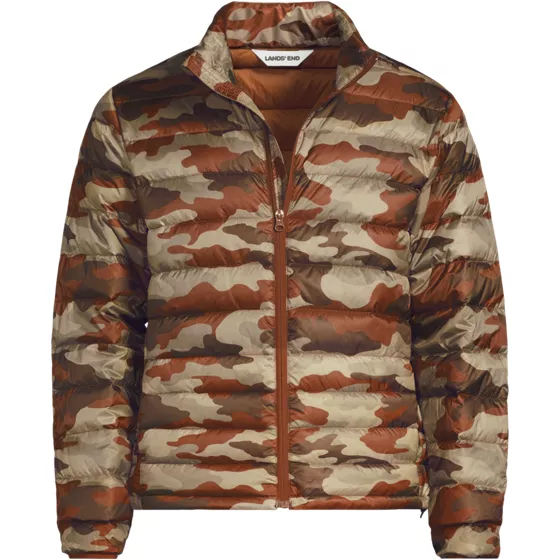 Men's Big and Tall Wanderweight Packable Print Down Jacket - primary
