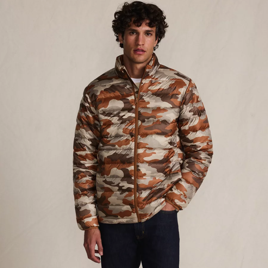 Men's Wanderweight Packable Print Down Jacket view 3