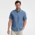 Men's Short Sleeve Easy Fit Chambray Shirt, Front