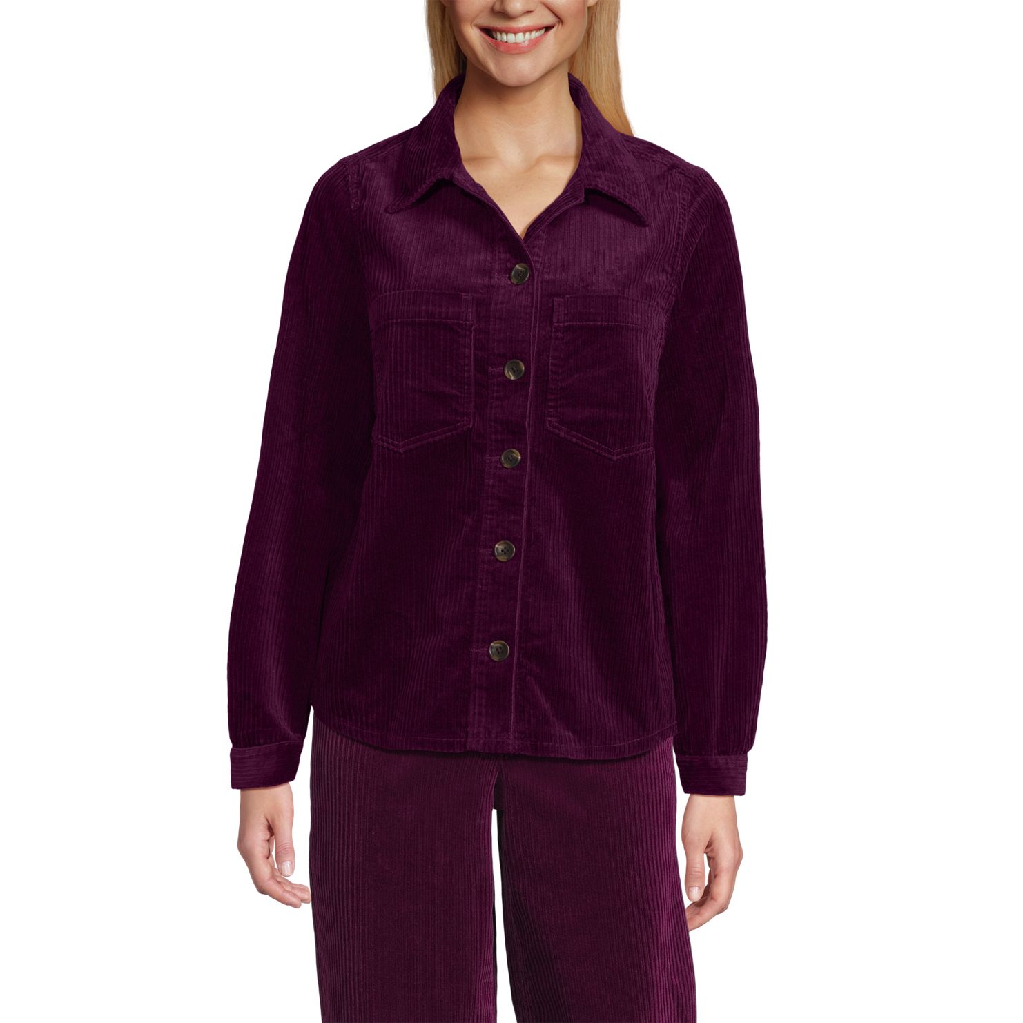 Women's Wide Wale Corduroy Shirt Jacket