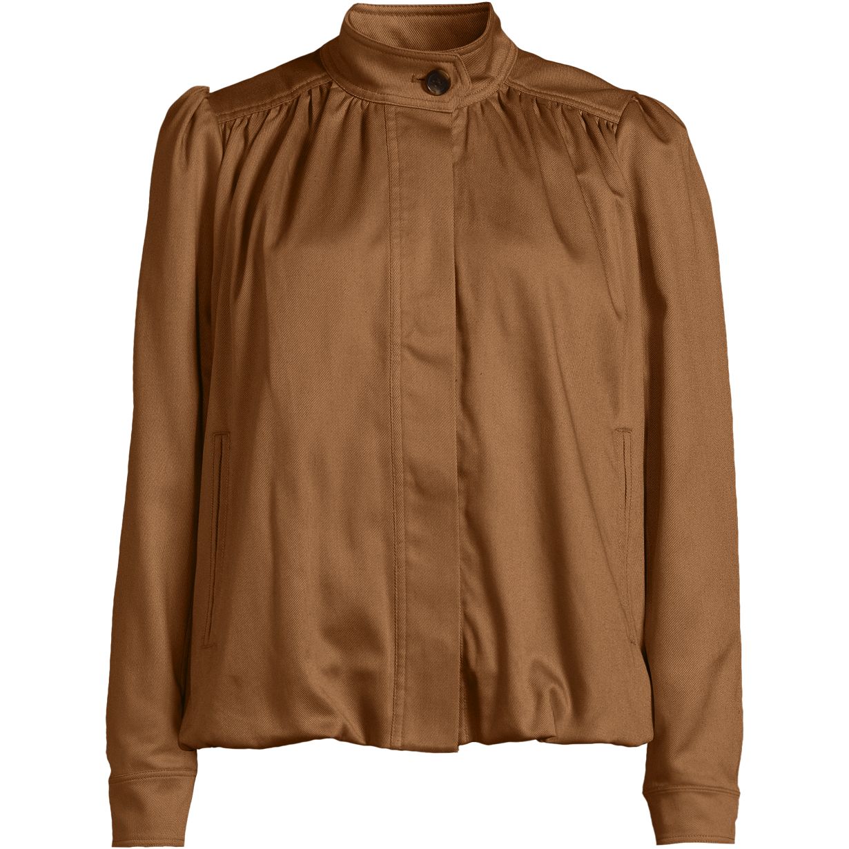 Women's Drapey Twill Bubble Hem Jacket