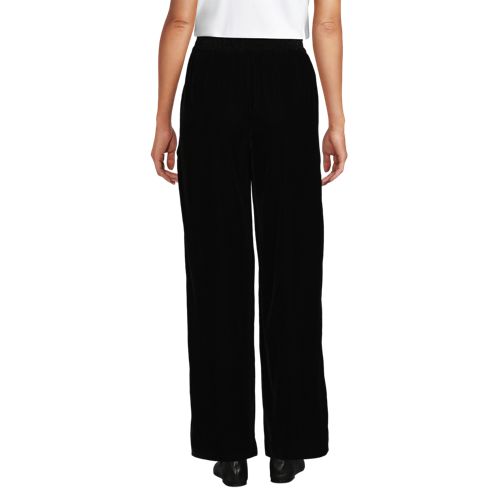  Lands' End Samthose Mit Weitem Bein, Damen, Größe:34 Regular, Schwarz, Polyester, By Lands' End 