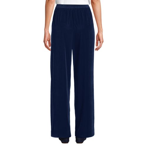  Lands' End Samthose Mit Weitem Bein, Damen, Größe:34 Regular, Blau, Polyester, By Lands' End 