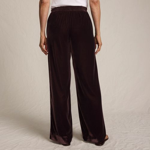  Lands' End Samthose Mit Weitem Bein, Damen, Größe:34 Regular, Braun, Polyester, By Lands' End 