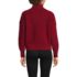 Women's Fuzzy Wedged Quarter Zip Sweater, Back