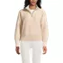 Women's Fuzzy Wedged Quarter Zip Sweater, Front