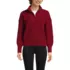 Women's Fuzzy Wedged Quarter Zip Sweater, Front