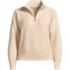 Women's Fuzzy Wedged Quarter Zip Sweater, Front