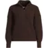 Women's Fuzzy Wedged Quarter Zip Sweater, Front