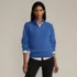 Women's Fuzzy Wedged Quarter Zip Sweater, alternative image