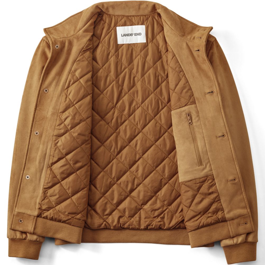 Men's Faux Suede Jacket | Lands' End