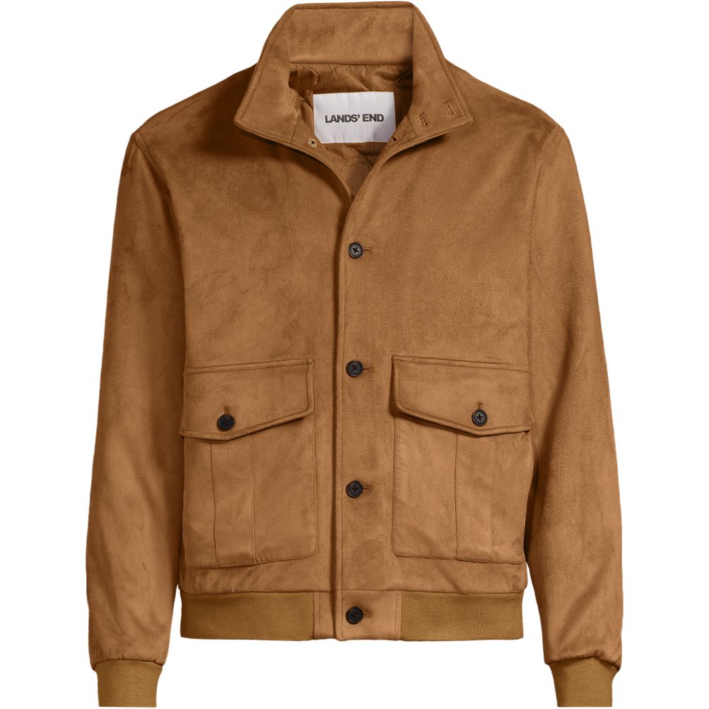 Men's Faux Suede Jacket | Lands' End