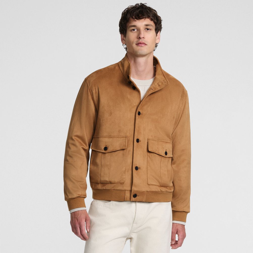 Men's Faux Suede Jacket | Lands' End