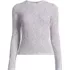 Women's Cotton Blend Marl Ribbed Crew Neck Sweater, Front