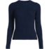 Women's Cotton Blend Marl Ribbed Crew Neck Sweater, Front