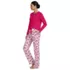 Women's Knit 2 Piece Pajama Set - Long Sleeve Top and Pants, Front