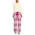 Women's Knit 2 Piece Pajama Set - Long Sleeve Top and Pants, Front