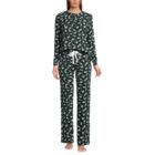 Women's Knit 2 Piece Pajama Set - Long Sleeve Top and Pants