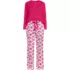 Women's Knit 2 Piece Pajama Set - Long Sleeve Top and Pants, Front