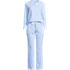 Women's Knit 2 Piece Pajama Set - Long Sleeve Top and Pants, Front