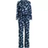 Women's Petite Knit 2 Piece Pajama Set - Long Sleeve Top and Pants, Front