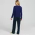 Women's Knit 2 Piece Pajama Set - Long Sleeve Top and Pants, Back