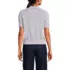 Women's Cotton Blend Short Sleeve Polo Sweater, Back