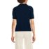 Women's Cotton Blend Short Sleeve Polo Sweater, Back