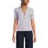 Women's Cotton Blend Short Sleeve Polo Sweater, Front