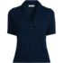 Women's Cotton Blend Short Sleeve Polo Sweater, Front