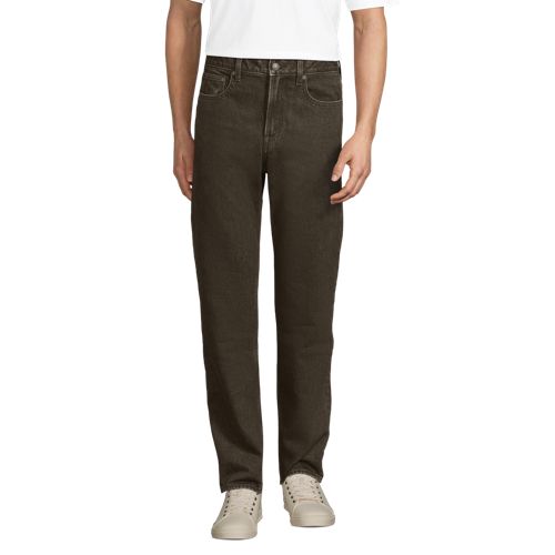  Lands' End Stretch-denim Jeans Mit Komfortbund Und Flanellfutter, Classic Fit, Herren, Größe:44 81 Regular, Braun, Baumwoll-mischung, By Lands' End 