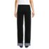 Women's Flocked Denim Mid Rise Relaxed Straight Leg Cuff Jeans, Back
