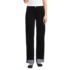 Women's Flocked Denim Mid Rise Relaxed Straight Leg Cuff Jeans, Front