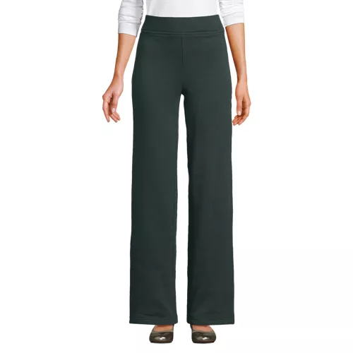 Women's Serious Sweats High Rise Fleece Lined Straight Leg Pants, Front