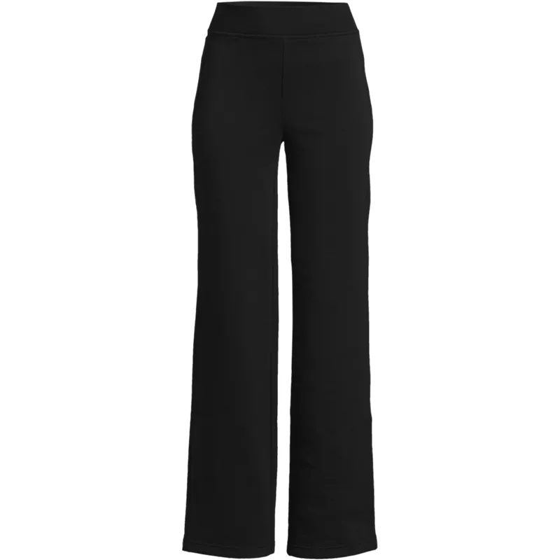 Women's Plus Size Serious Sweats High Rise Fleece Lined Straight Leg Pants, Front