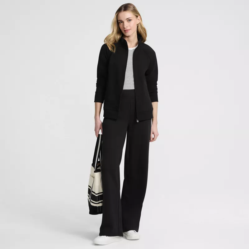 Women's Serious Sweats High Rise Fleece Lined Straight Leg Pants, alternative image