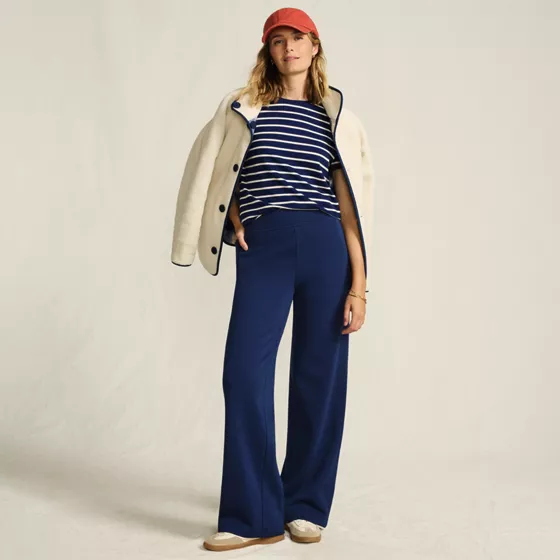 Women's Serious Sweats High Rise Fleece Lined Straight Leg Pants - primary
