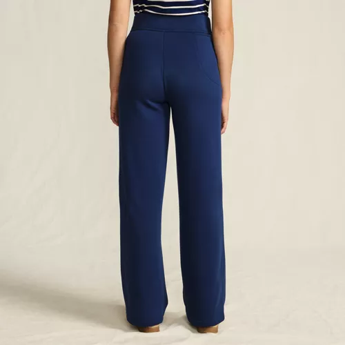 Women's Serious Sweats High Rise Fleece Lined Straight Leg Pants, Back