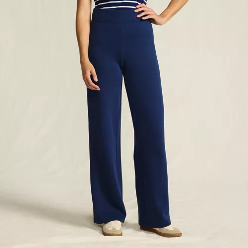 Women's Serious Sweats High Rise Fleece Lined Straight Leg Pants, Front