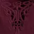 Women's Petite Elbow Sleeve Slub Lace Trim T-Shirt, alternative image